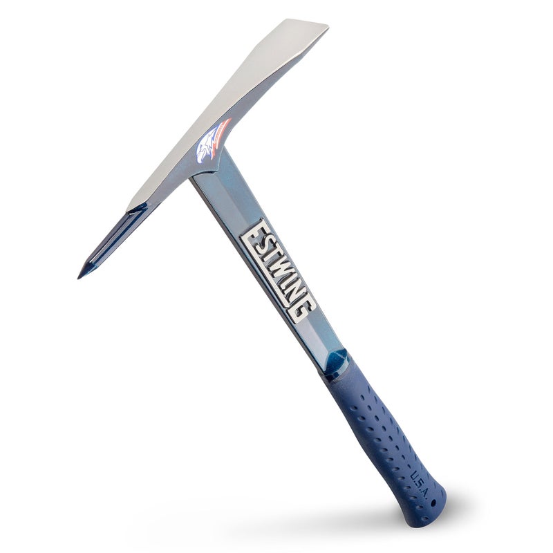 ESTWING Burpee Rock Pick - 17" Geologist Tool with Pointed Tip & Shock Reduction Grip - BP500 - Image 1